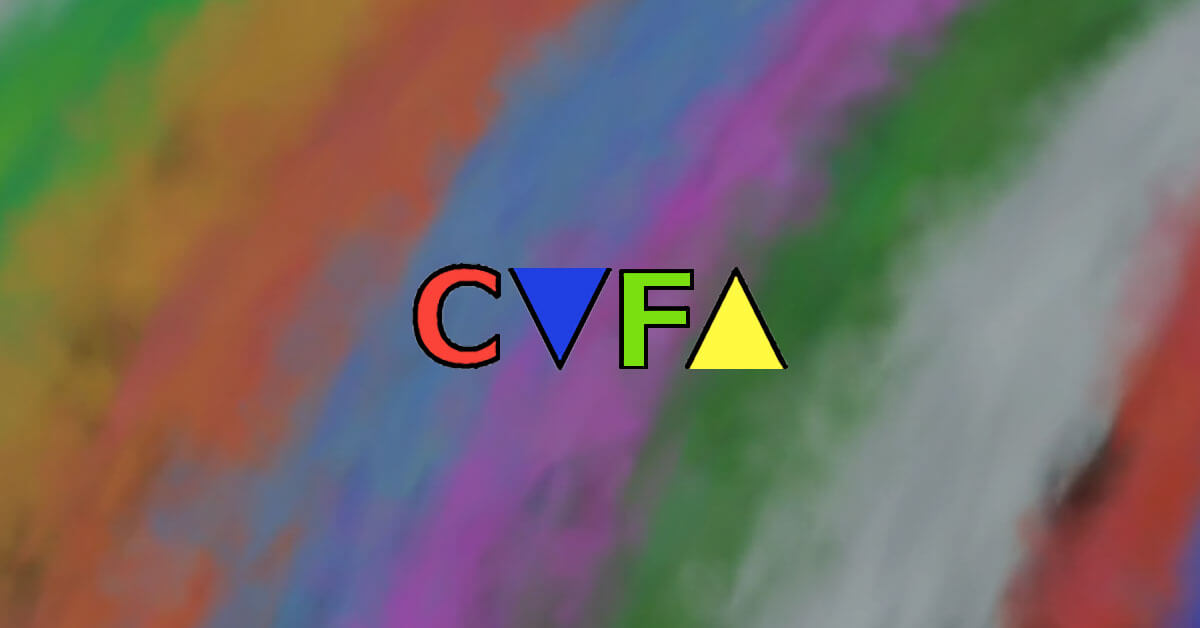 catawba valley festival of the arts logo rainbow smke background