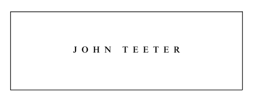 name card john teeter