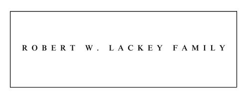 name card robert w lackey family