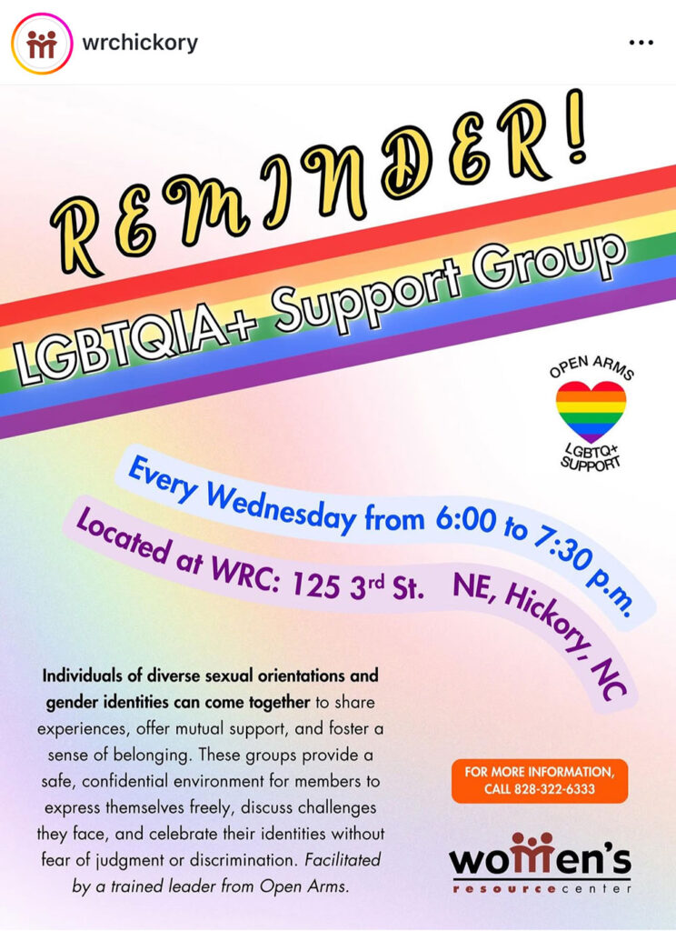 lgbtqia support group flyer